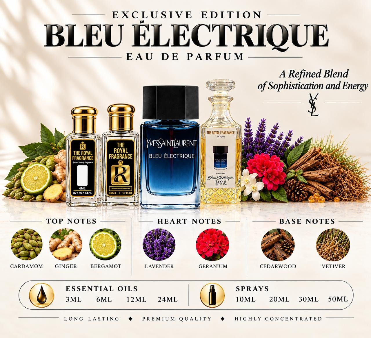 Bleu Électrique  Y.S.L